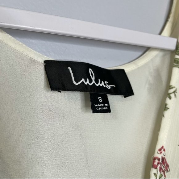 Lulu’s Long Floral Print Hi-Lo V Neck Blouse - Picture 8 of 10